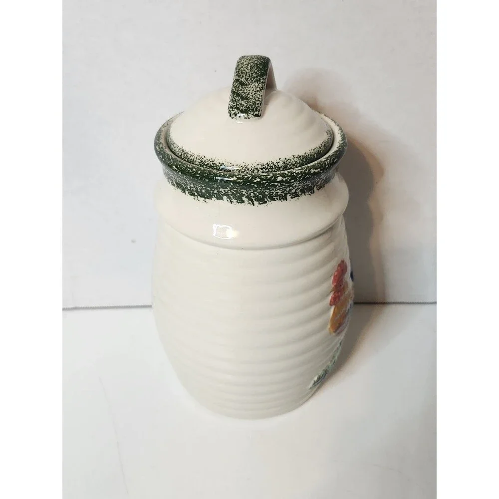 ALCO Industries Countryside Rooster Ceramic Cookie Jar farmhouse Open Box